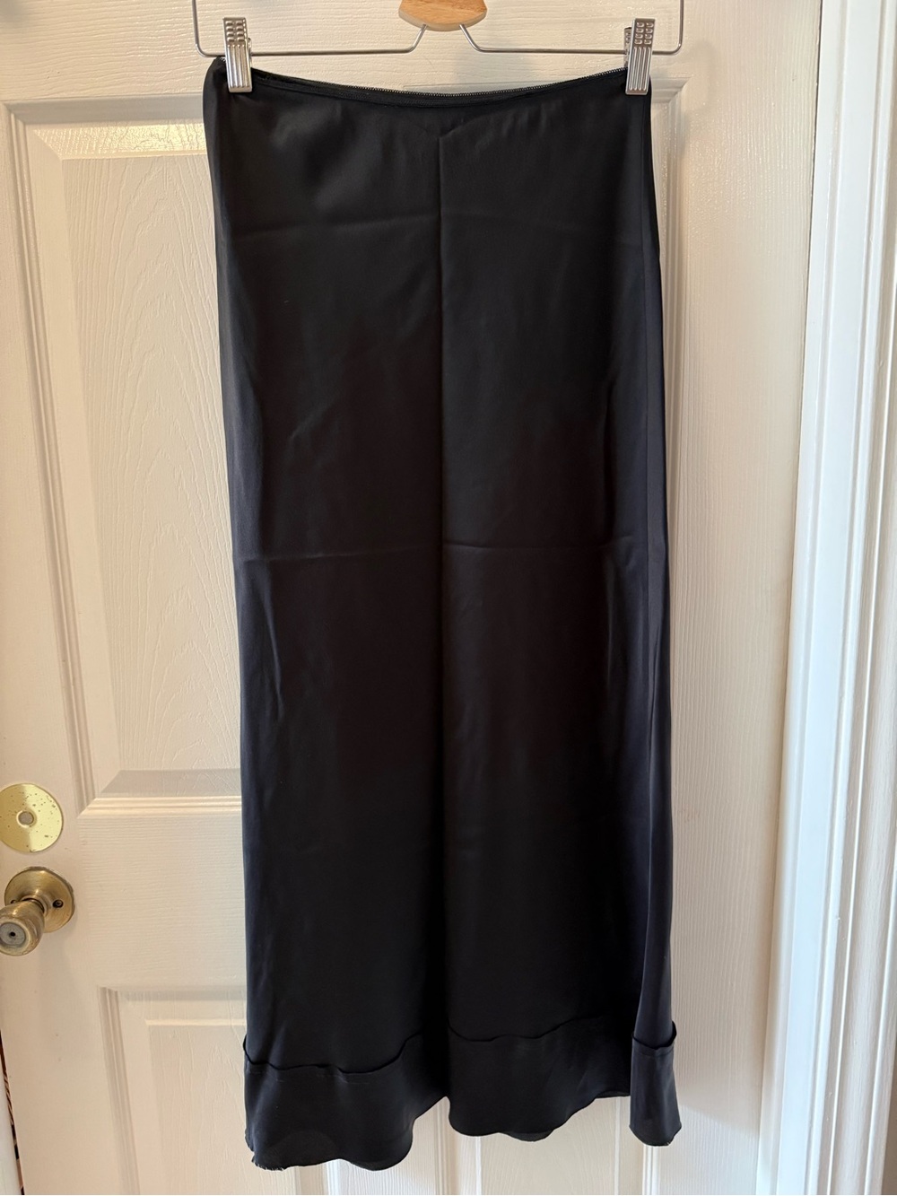 Lee Mathews Black Maxi Slip Skirt